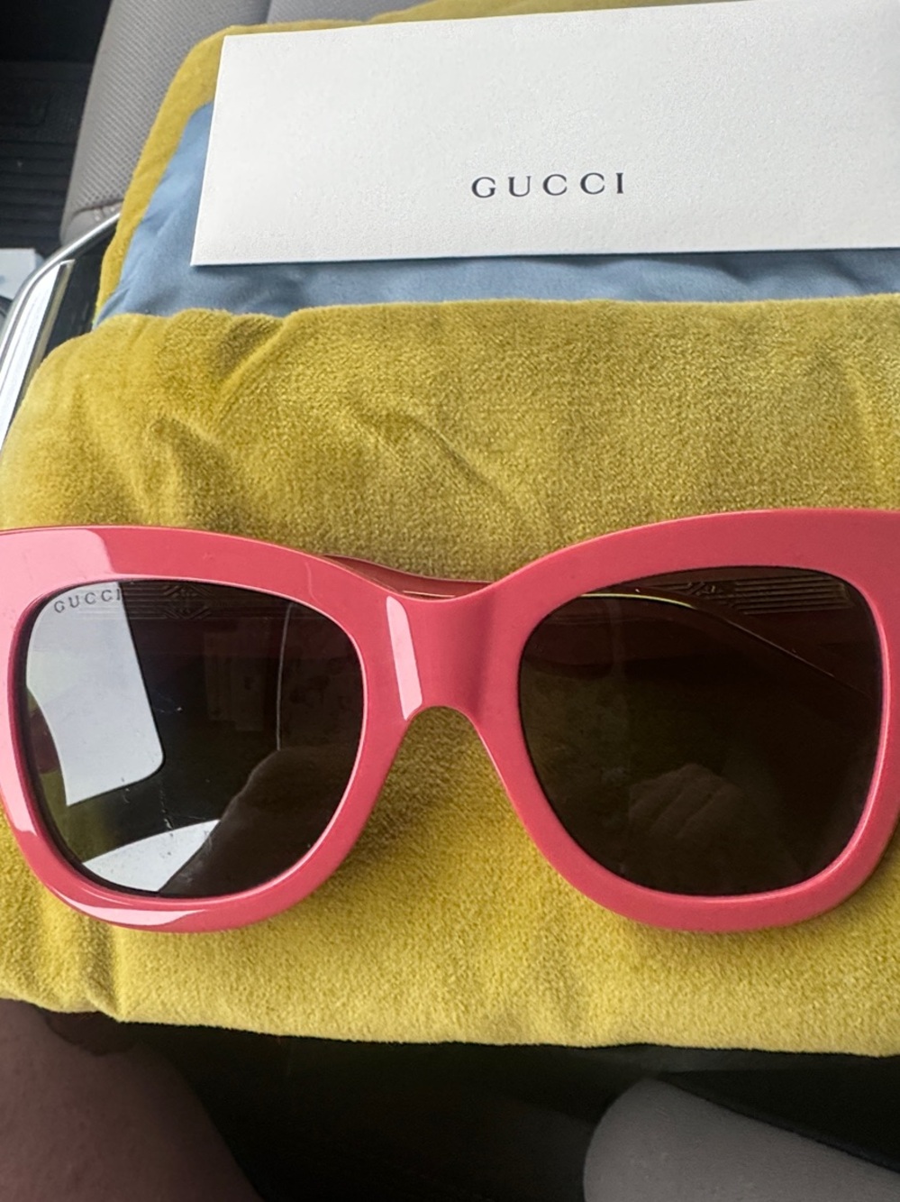 Gucci Pink Cat Eye Sunglasses
